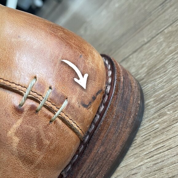 Rare Bed Stu Leather Brown CottageCore Lace Up Boots Womens Size 6.5 - 7 - Picture 11 of 15